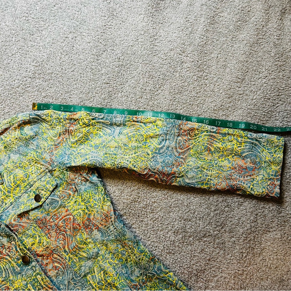 Vibrant Multicolor Jean Jacket - image 4